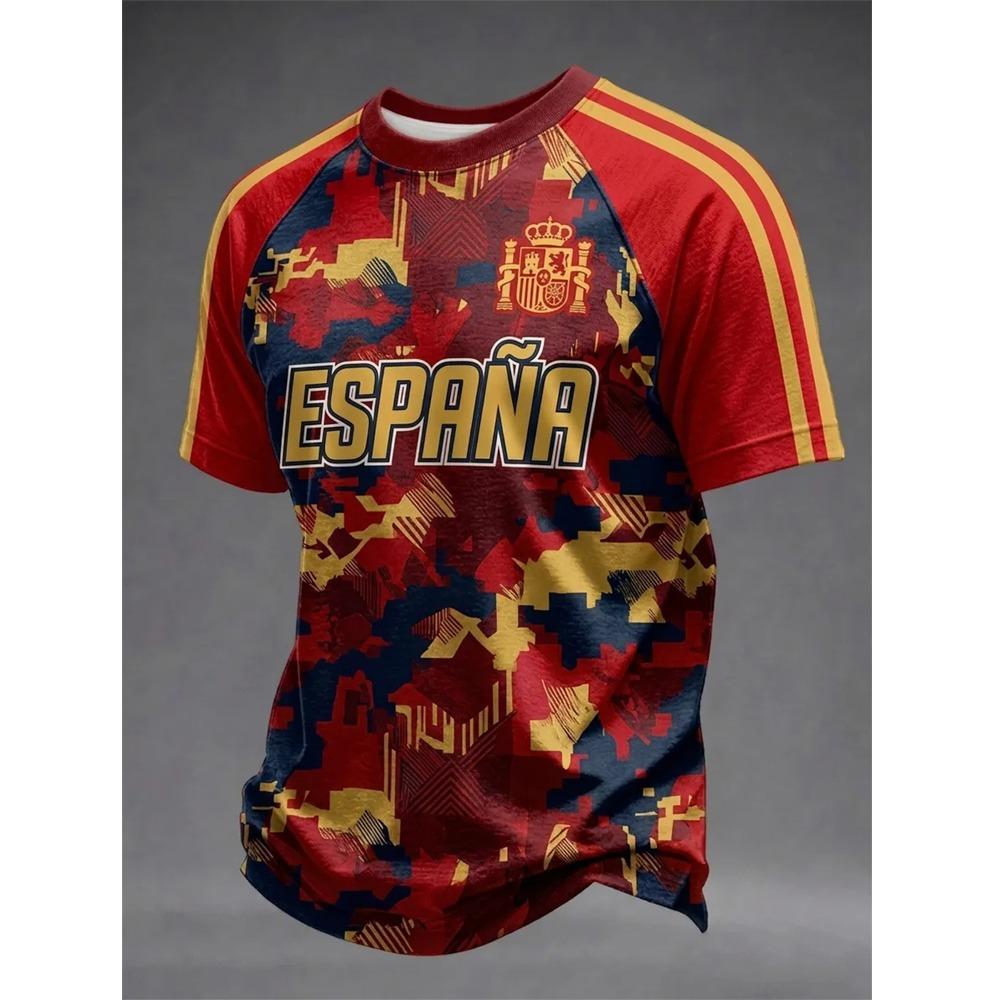 Camiseta Temática de Cultura Clásica Española 2026 Exclusiva para Aficionados Adultos Niños Camiseta Casual Verano Transpirable Secado Rápido Suave Cómoda