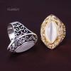 Women's Royal  Big Resin Opal Ring Jewelry
