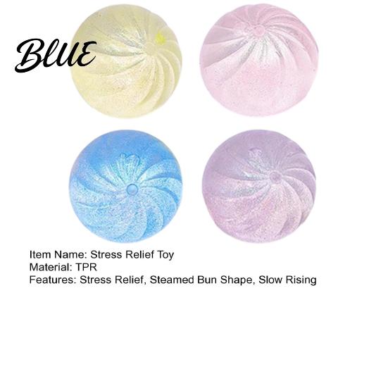 Realistic Bun Toy 1/2/4Pcs Clear Steamed Stress Relief Slow Rising Small Dumpling Compact Reliever Sensory Hand Relaxation Soft Dough Ball Squeeze