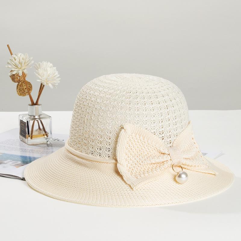 Bucket hat face protection summer big brim thin straw hat breathable sun hat sun hat basin hat big brim