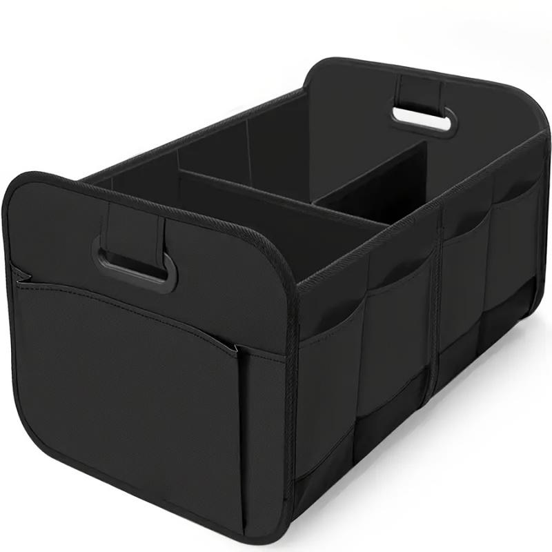 Large Capacity Foldable Car Storage Box Black Oxford Cloth