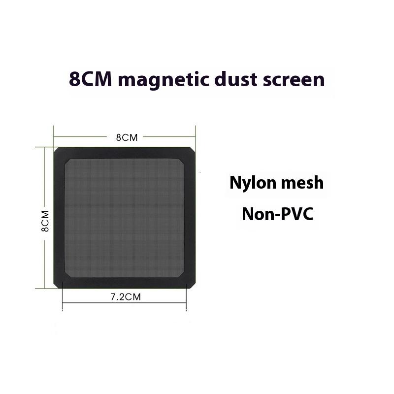 1/4Pcs Computer Chassis Net Guard With Hole 8/9/12/14Cm Pc Chassis Cooling Fan Dust Filter Magnet Dustproof Mesh Cover