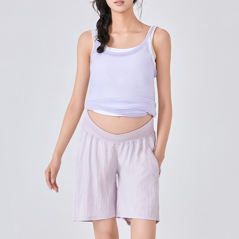 

Шорты для беременных свободные летние тонкие большого размера с низкой посадкой повседневные шорты Парк Пу одежда брюки шорты для беременных XL светло-фиолетовый
