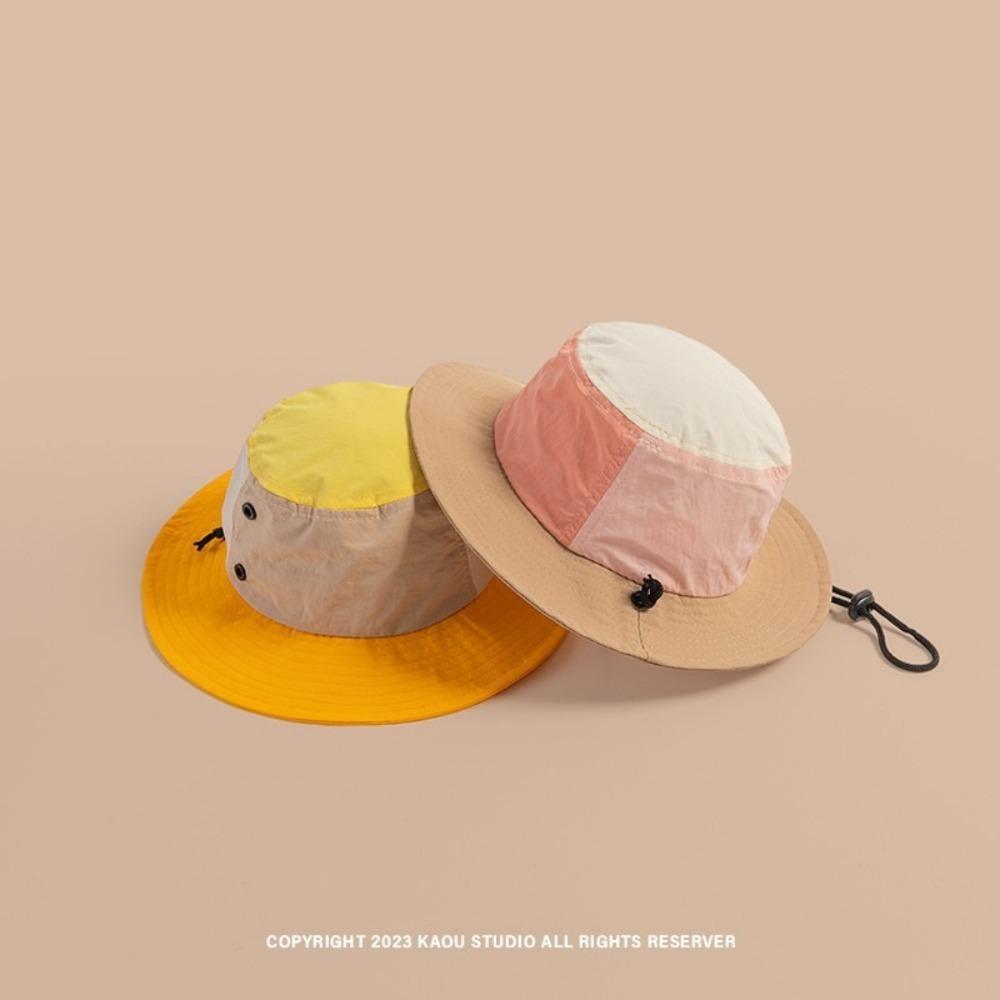 Fashion Trendy Bucket Hat Anti-Sun Anti-UV Sunscreen Hat Breathable Adjustable Fishing Cap Outdoor Sports