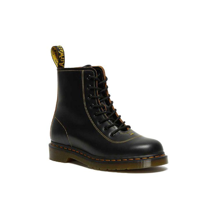 Dr. Martens Pharsmond Leather Vintage Smooth Short Boots Unisex Boots Black 26969001