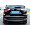 Car Rear Foglight Fog Lights Lamp Cover Trim For Toyota Highlander Kluger 2014 -  ABS Chrome Accessories Decor Frame Sticker