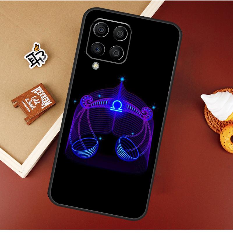 Neon Zodiac Signs Case For Samsung Galaxy M16 M36 M56 M06 M52 M32 M12 M54 M34 M14 M35 M55 M15 M11 M31 M13 M53