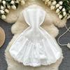 Strapless Dress for Women's Summer Slimming and Flower-bud Puffy Dress