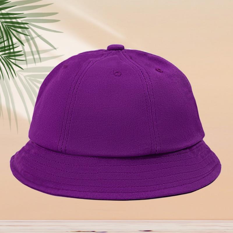 

Kindergarten children s small yellow hat ball hat primary school students bucket hat cute children s hat фиолетовый