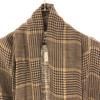 TROVE Made In Japan Glen Check Linen Gown Coat 2 Brown Men's Used
