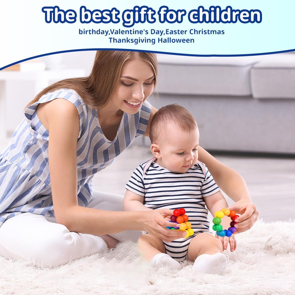 Ainiv 3D Puzzle Ball Sensory Toy - Variety Stress Relief Ball, Massage Balls Hand Trainer, for Relieving Stress, Funny Educational Toy (Small)