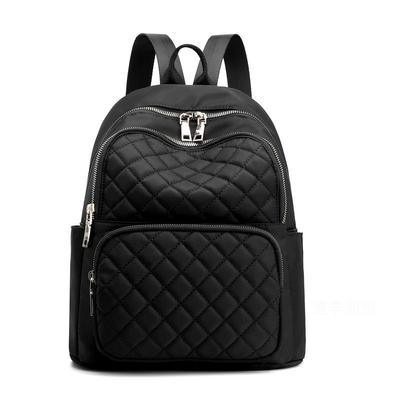 2025 New Fashion Nylon Rhombus Backpack Women's Outdoor Leisure Bag Travel Bag Carry-on Items Backpack