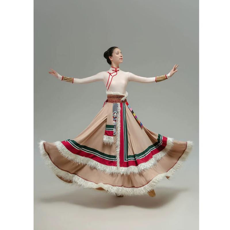 Tibetan Dance Performance Costume for Women