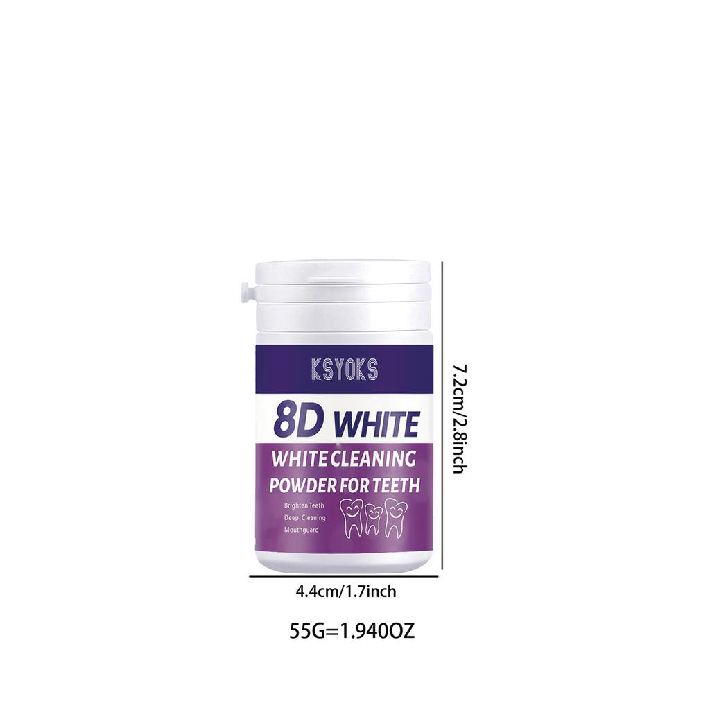 The mild formula of tooth powder is suitable for people with sensitive teeth, cleaning and caring for enamel at the same time