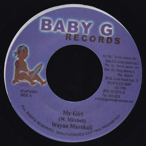 

7-дюймовая пластинка WAYNE MARSHALL / GALAXY P & WARD 21 - My Girl / Scare Crow NONE Baby G Records 2001 Ямайка Регги, Ска и Даб Б/У