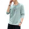 Men's Long-Sleeve Trendy Loose-Fit T-Shirt for Spring & Autumn 2021