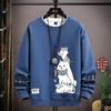 Spring Autumn Men Clothing Sweatshirt Harajuku O-Neck Long Sleeve Sweatshirt Men Casual Streetwear Hoodies Men