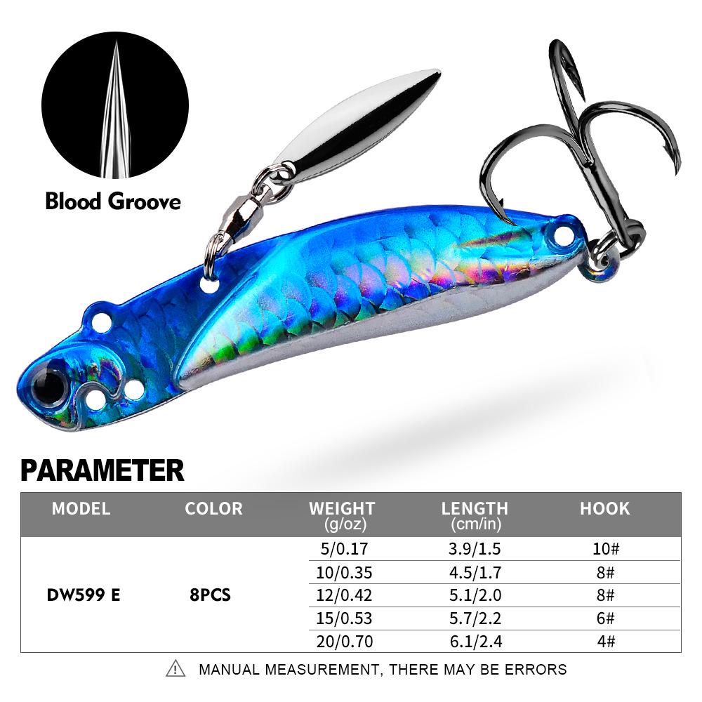 

Дальнобойная металлическая блесна для джиггинга - вращающаяся биомиметическая приманка для ловли судака в море. 20g