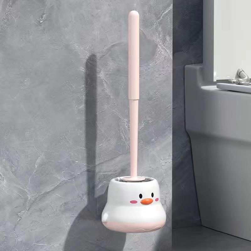 Toilet Brush Household No Dead End Brush Toilet Washing Toilet Cartoon Long Handle Toilet Brush Cleaning Brush Toilet Cleaning Set