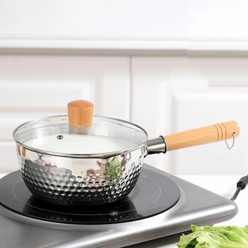 Nepřilnavá sněhová pánev Nerezový hrnec na polévku Kuchyňské náčiní Hrnec na dušení Dětská doplňková strava