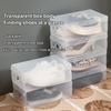 1/5Pcs Plastic Shoe Box Transparent Clear Storage Boxes Foldable Shoes Case Holder Shoes Organizer Cases Boxes