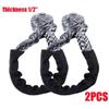 2x Synthetic Soft Shackle Rope Winch Towing Recovery Shackles For Truck Suv Atv