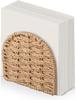 Woven Rattan Wicker Upright Napkin Holders for Table Standing Paper Dispenser for Guest Restaurant Kitchen Decoration Indoor