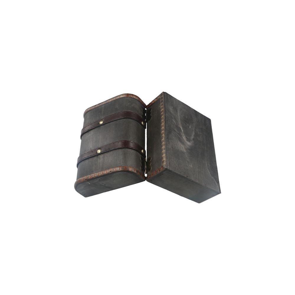 Wooden Jewelry Organizer Box Antique Storage Box Exquisite Retro Treasure Chest  Sundries