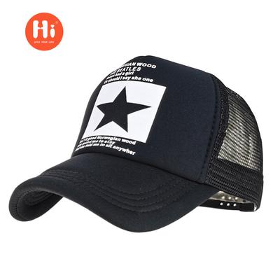 European and American New Adult Mesh Caps, Men's and Women's Five-star Mesh Caps, Truck Caps, Summer Visors, Breathable Mesh Caps