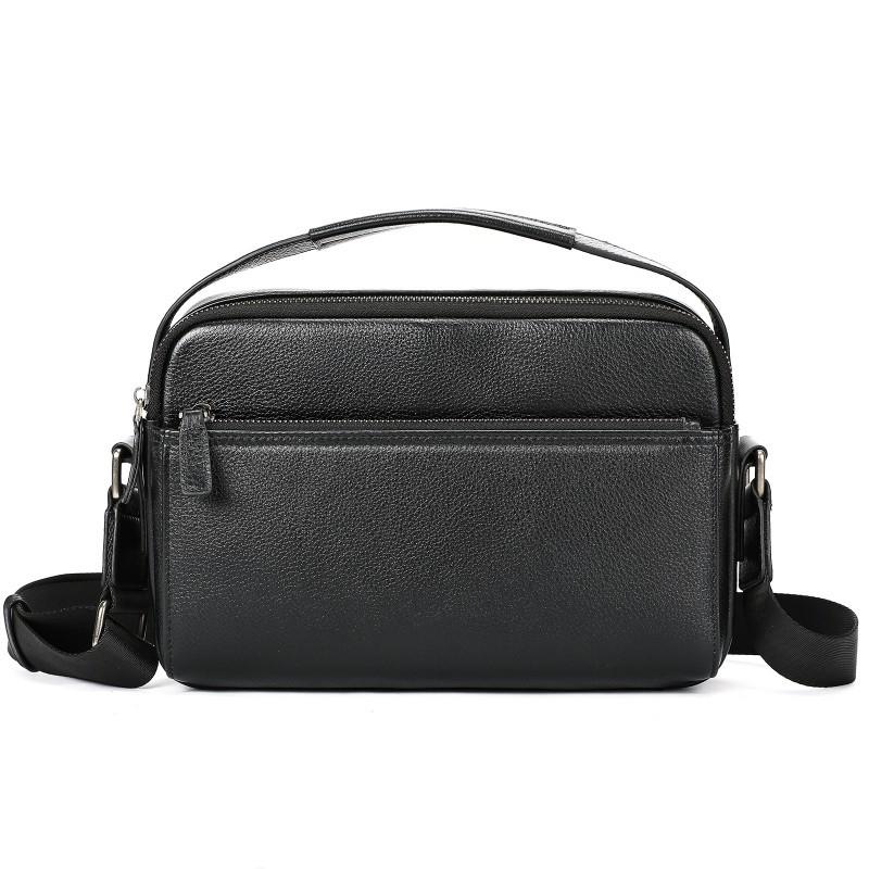 Vegetable Tanned Leather High-end Casual Men s Bag Large Capacity Horizontal Shoulder Fashionable Simple Crossbody