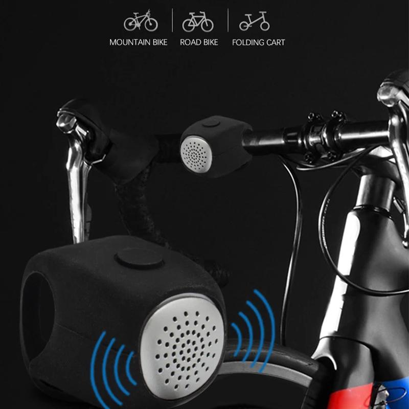 Road Cycling Handlebar Bells Loud Bell for Safe Riding Electric Bicycle Bell Bike Horn 3 Sound Mode Motorcycle Warning Horn
