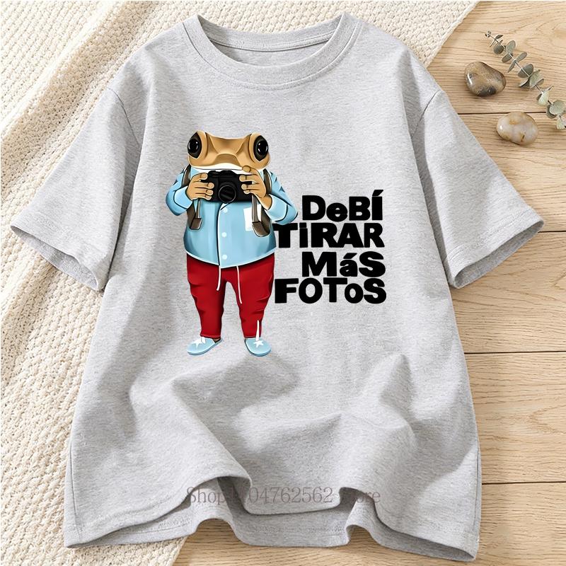 Frog Graphic Print Tshirts Women Clothing Summer Casual Fashion Funny Streetwear Y2K Tops ONeck Short Sleeve Tshirts Unisex S
