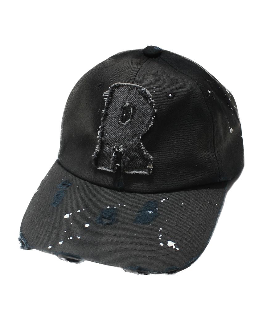Leondieseu Sunbleach Denim Logo Ball Cap (Washed Black)
