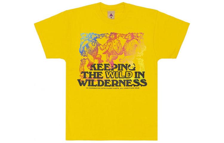 

Nike ACG Alphabet Printing Athleisure Casual Sports T-shirt Yellow CV7550-709