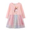 2026 Autumn Children's Christmas Princess Mesh Long Sleeve Dress