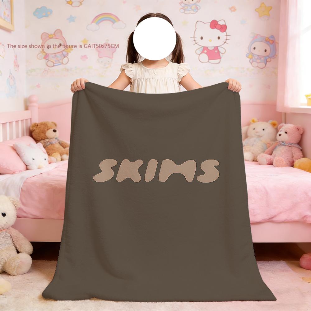 Kim S-Skims K-Kardashian Blanket For Soft Throw Blanket for Picnic Bed Sofa Home Bedroom Cozy Warm Comfortable 75x90cm