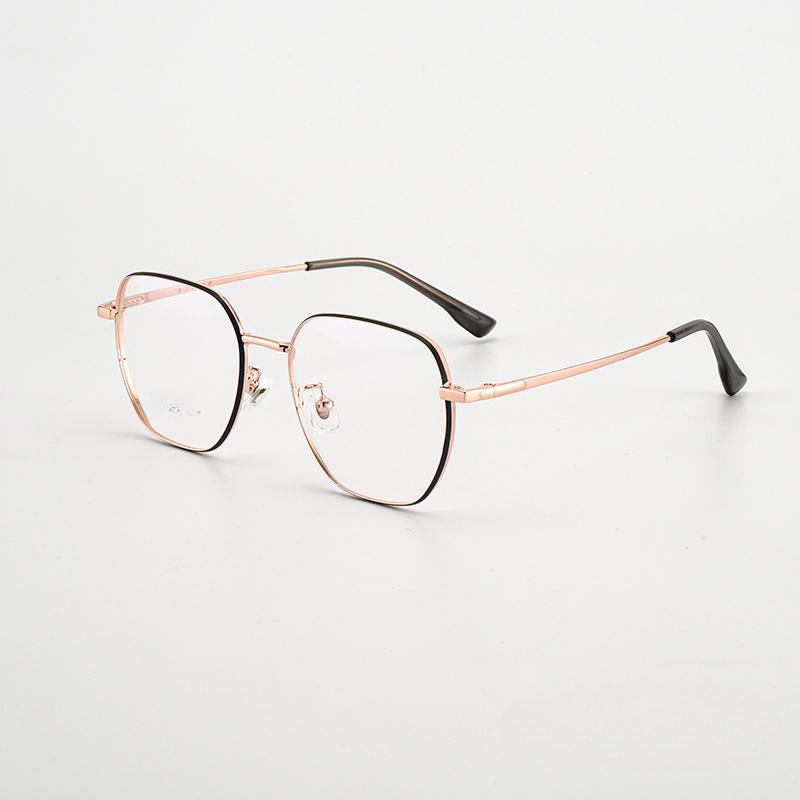 

Ультра-легкая маленькая красная книжка в том же стиле, резная расширенная титановая оправа, многоугольная художественная ретро-оправа для очков для близорукости