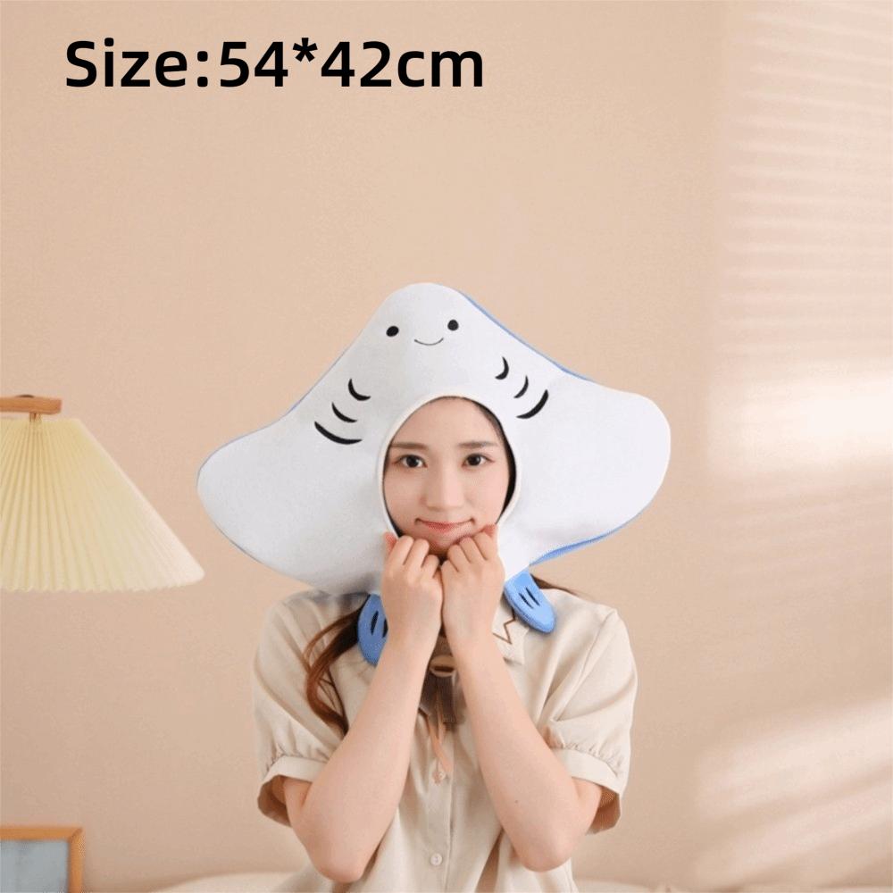 Funny Stingray Costume Hat Cute Performance Hat Cartoon Fish Headgear  Halloween Cosplay