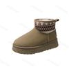 Fashion 2024 New Classic Thickened Fluff Women's Snow Boots Fashion Ethnic Style Warm Ankle Boots Women Winter Ladies Chunky Booties