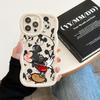 Mickey Minnie Mouse Love Phone Case For iPhone 17E 11 12 13 14 15 16 17 Pro Max 16e 17 Air 13 Plus Candy Color Back Cover