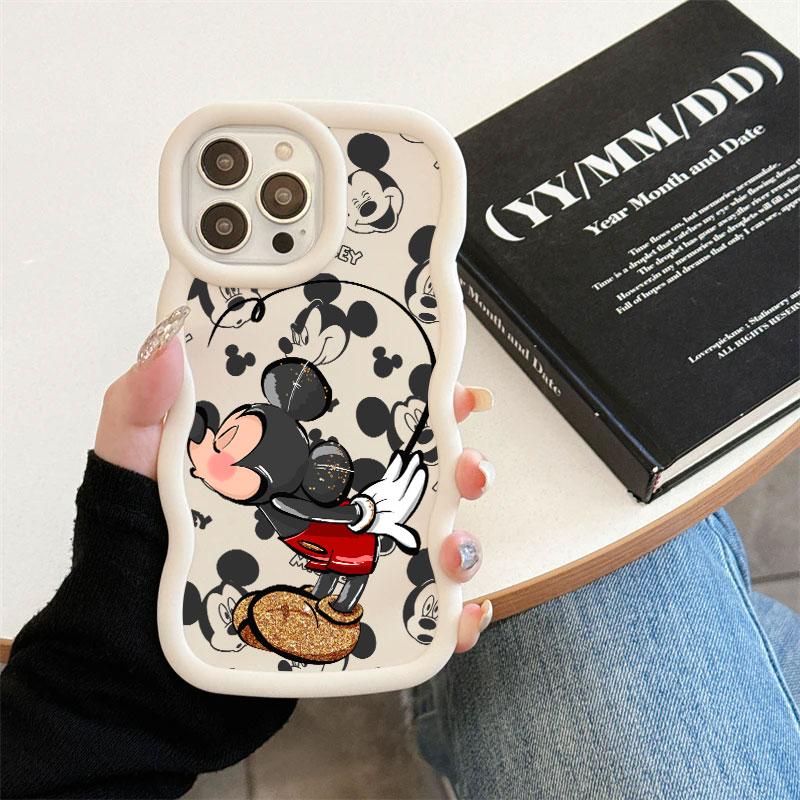 Mickey Minnie Mouse Love Phone Case For iPhone 17E 11 12 13 14 15 16 17 Pro Max 16e 17 Air 13 Plus Candy Color Back Cover