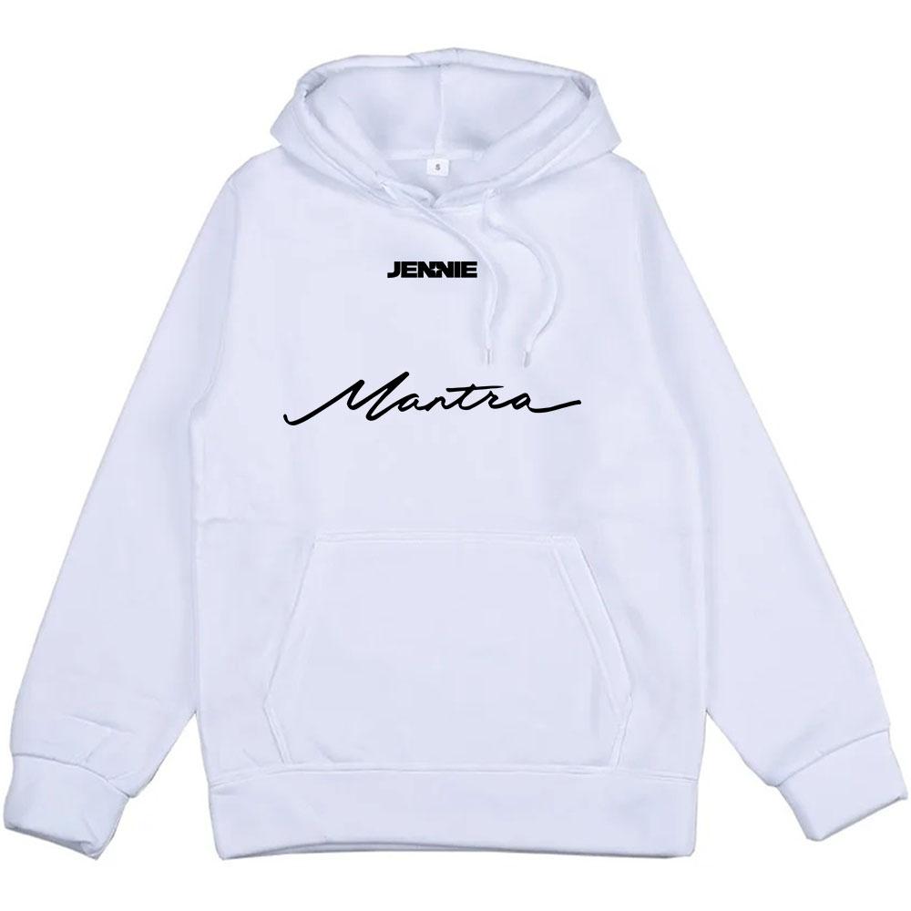 

Mantra JENNIE Singer Graphic Hoodies Song Clothes Winter Men Hooded Comfortable Sweatshirts Long Sleeve Unisex Hoodie S