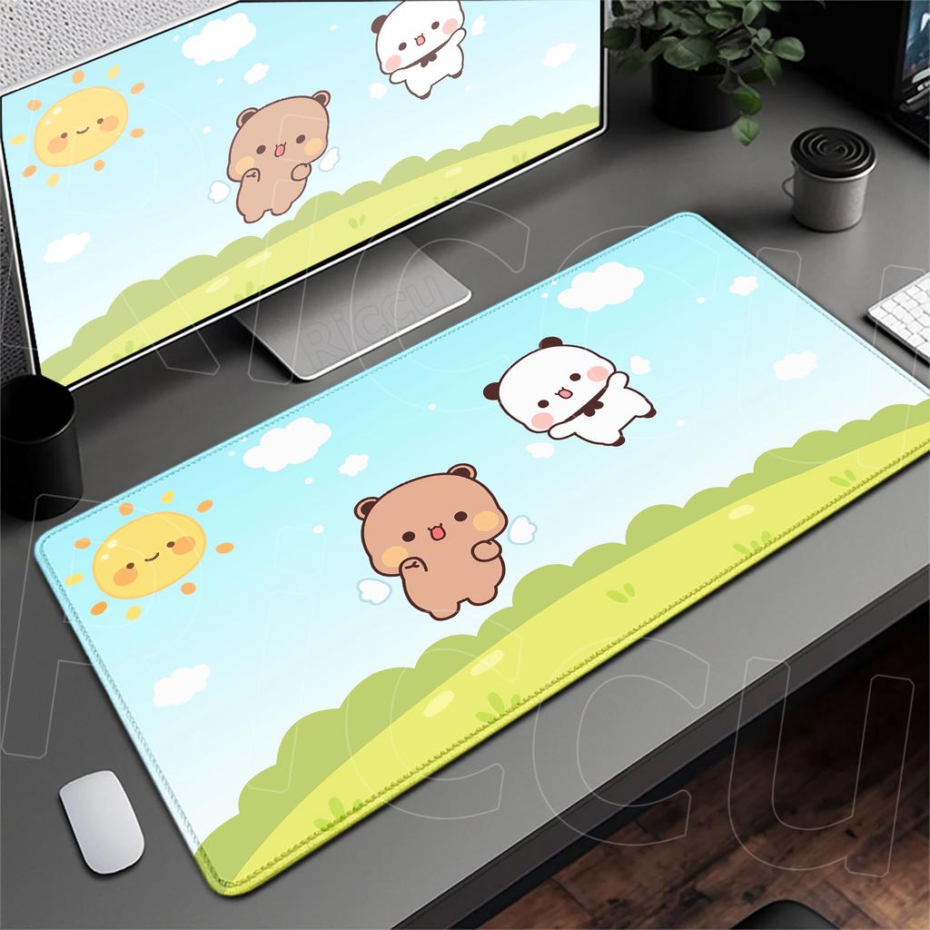 Anime Mousepad Kawaii Bubu Dudu Laptop Office Extend Deskmat PC Gaming Accessories HD Print Cute Rubber Carpet Non-slip Keyboard
