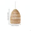 Rattan Pendant Lampshade Retro Design Woven Hanging Light Shade Rustic Elegance Fiber Lamp Cover for