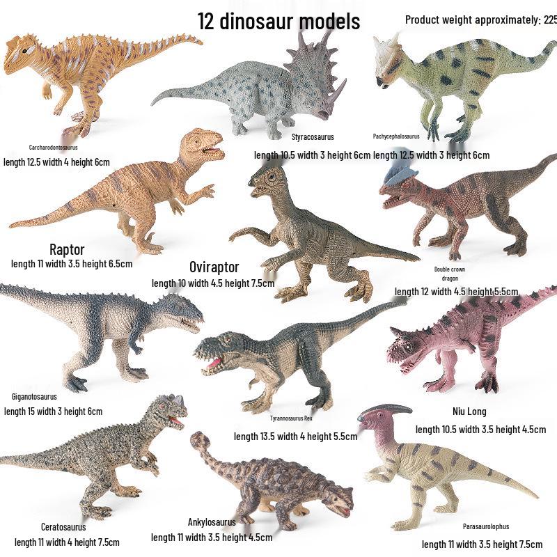 Dinosaur Family Education Model: Pachycephalosaurus, T. Rex, Oviraptor & More