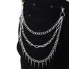 Europäische & Amerikanische Mehrschichtige Punk Nieten Metallkette - Trendige Unisex Hip Hop Hosenkette