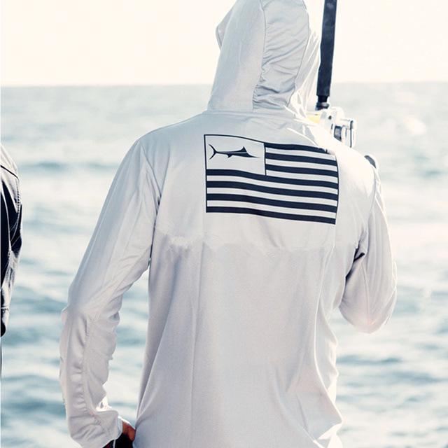 

Quick-Dry Hooded Fishing Shirt: Sun Protection & Breathable Summer Sports Top L