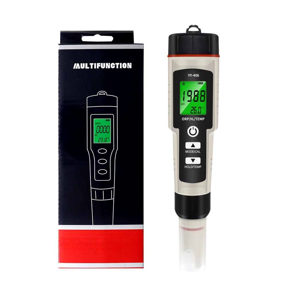 2/3/4 in 1 PH Meter ORP H2 Temp Tester High Accuracy 0.01 LCD Digital Rich Hydrogen Test Pen For Pool Aquarium Hydroponics