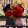 1pc Ayliva Pattern Umbrella Portable Folding Umbrella Iron Frame Hole Bone Structure Outdoor Home Umbrella