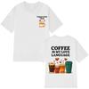 Funny Cappuccino Club Coffee Lover Gift Unisex T Shirt Summer Loose Casual Cotton Tshirt Harajuku Streetwear Man Women Tshirts